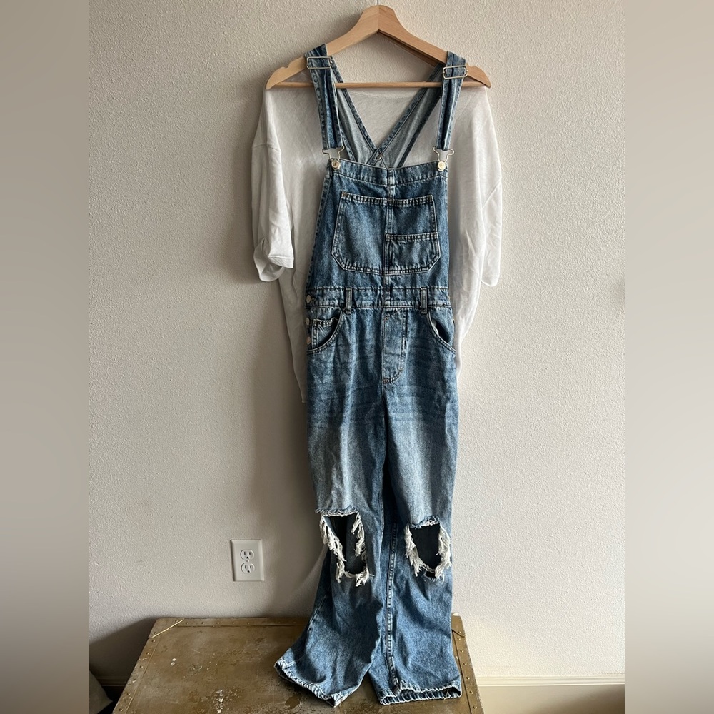 Free people ziggy overalls size small